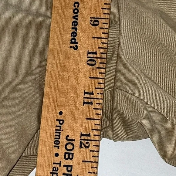 Polo Ralph Lauren Shorts Mens 29 Beige Tan Chino Cotton Twill All Over Pony Logo - Picture 11 of 11